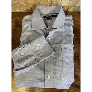 Ralph Lauren Men's Classic Fit Stretch‎ Non Iron Shirt 17 32/33 Blue